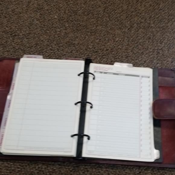 Vintage Leather Organizer - Picture 5 of 6